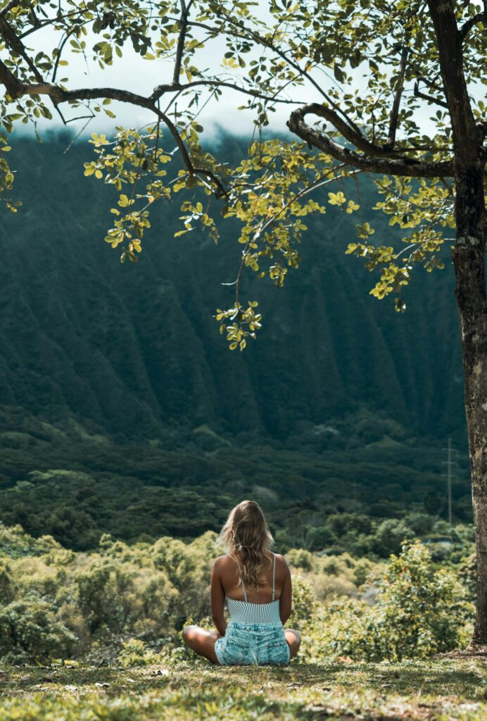 woman in nature